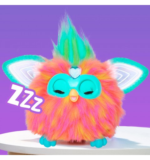 Furby corail peluche interactive