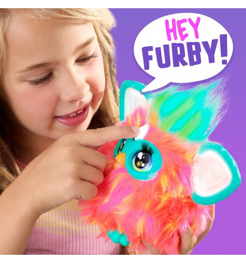 Furby Corallo, giocattoli di peluche interattivi per bambini e bambine dai 6 anni in su