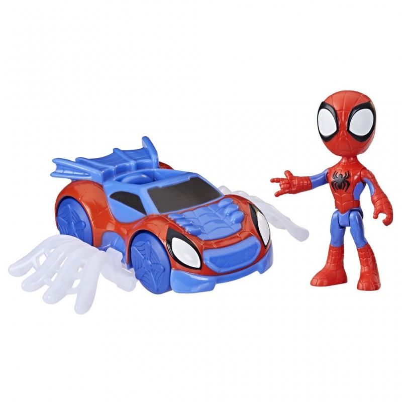 Marvel Spidey e I Suoi Fantastici Amici, set Spidey Web Crawler, action figure di Spidey con veicolo e accessorio, giocattoli ,