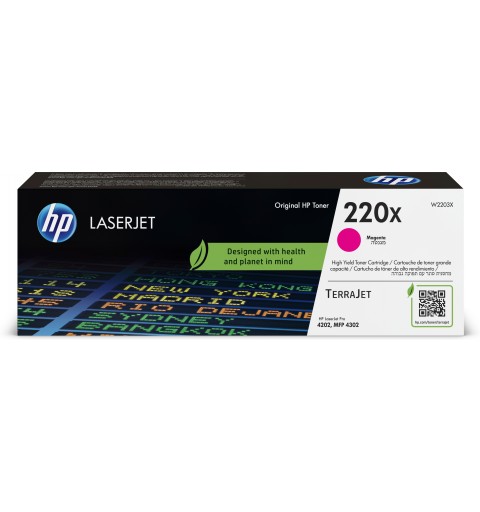 HP 220X Magenta Original LaserJet Toner Cartridge