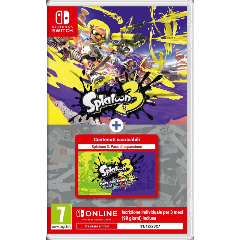 Nintendo Splatoon 3 + pass di espansione + 3 mesi di NSO