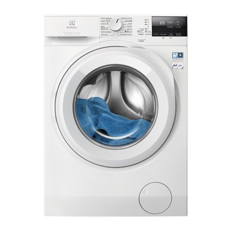 Electrolux EW7W285W lavasciuga Libera installazione Caricamento frontale Grigio, Bianco D