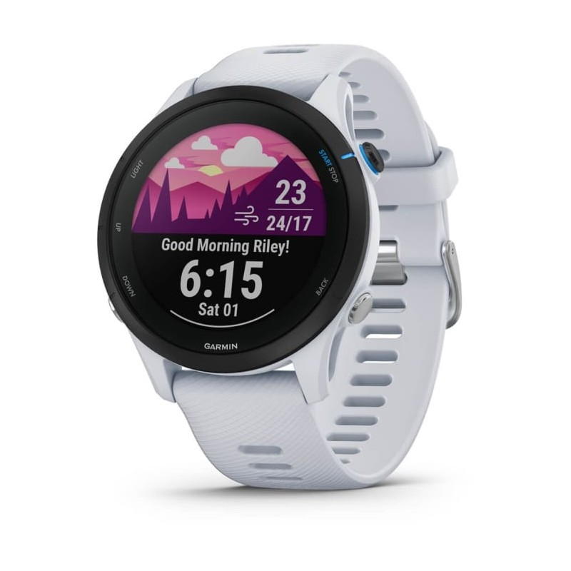 Garmin Forerunner 255 Music 3,3 cm (1.3") MIP 46 mm Digital 260 x 260 Pixel Touchscreen Weiß WLAN GPS