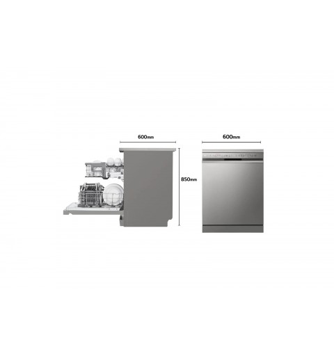 LG DF242FPS dishwasher Freestanding 14 place settings D