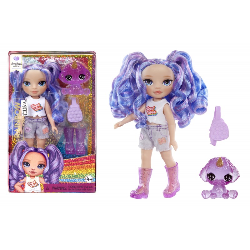 Rainbow High Littles Dolls- Amethyst (Purple)