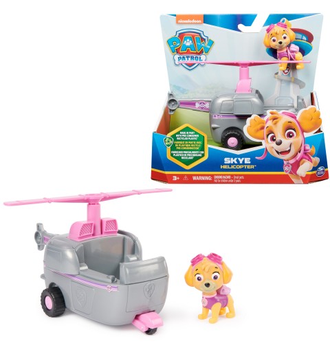 PAW Patrol , Skye’s Helicopter, Toy Vehicle with Collectible Action Figure, Sustainably Minded Kids Toys for Boys & Girls Ages