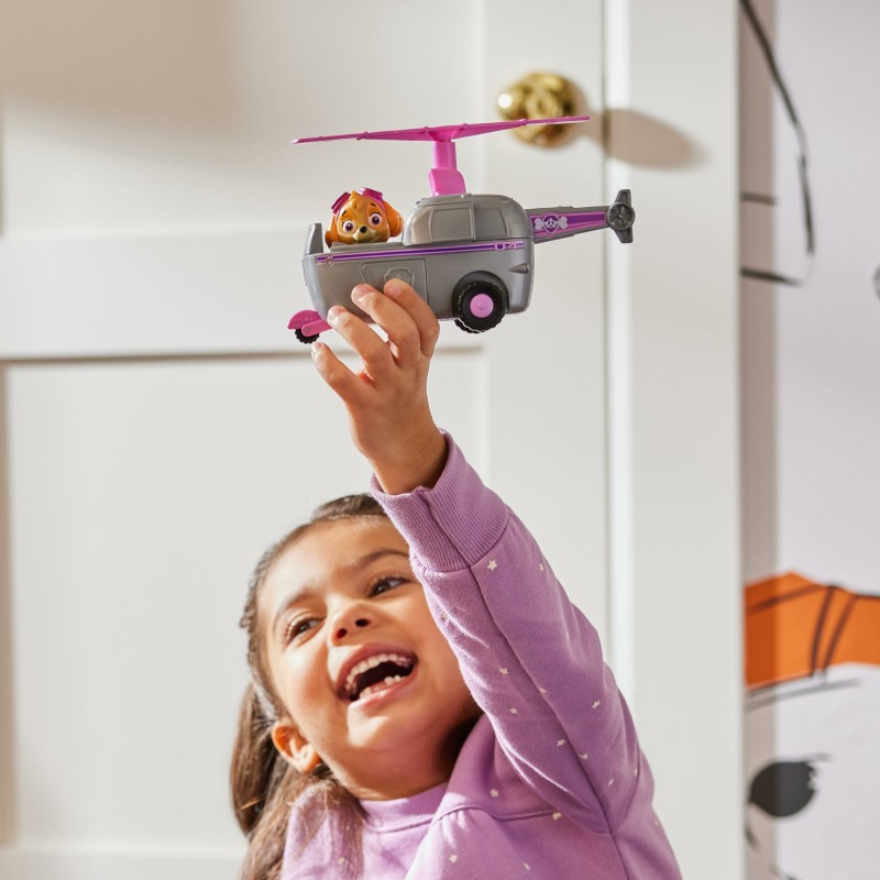 PAW Patrol , Skye’s Helicopter, Toy Vehicle with Collectible Action Figure, Sustainably Minded Kids Toys for Boys & Girls Ages