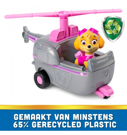 PAW Patrol , Skye’s Helicopter, Toy Vehicle with Collectible Action Figure, Sustainably Minded Kids Toys for Boys & Girls Ages