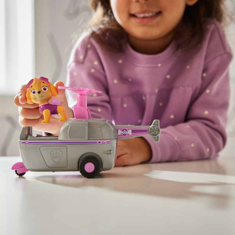 PAW Patrol , Helikopter mit Skye-Figur (Sustainable Basic Vehicle Basis Fahrzeug)