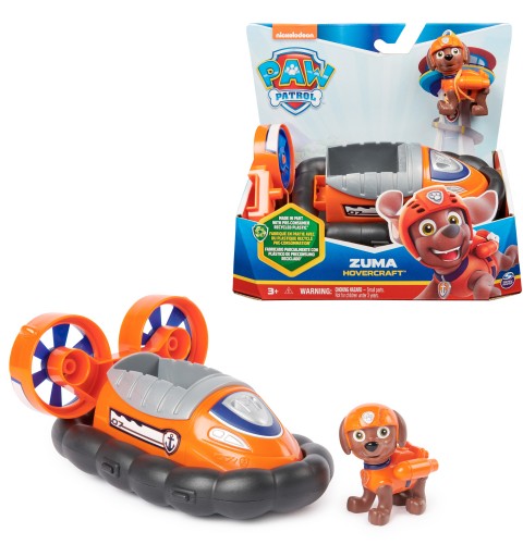 PAW Patrol , Zuma’s Hovercraft, Toy Vehicle with Collectible Action Figure, Sustainably Minded Kids Toys for Boys & Girls Ages