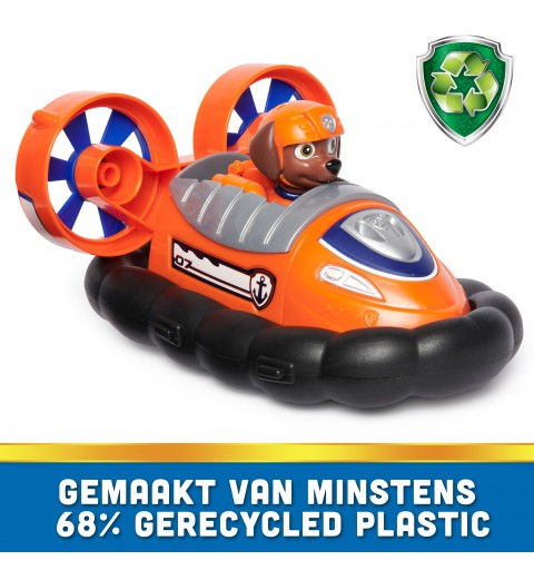 PAW Patrol , Zuma’s Hovercraft, Toy Vehicle with Collectible Action Figure, Sustainably Minded Kids Toys for Boys & Girls Ages