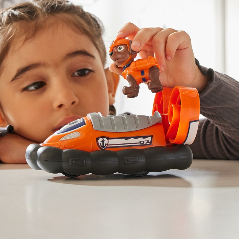 PAW Patrol , Zuma’s Hovercraft, Toy Vehicle with Collectible Action Figure, Sustainably Minded Kids Toys for Boys & Girls Ages