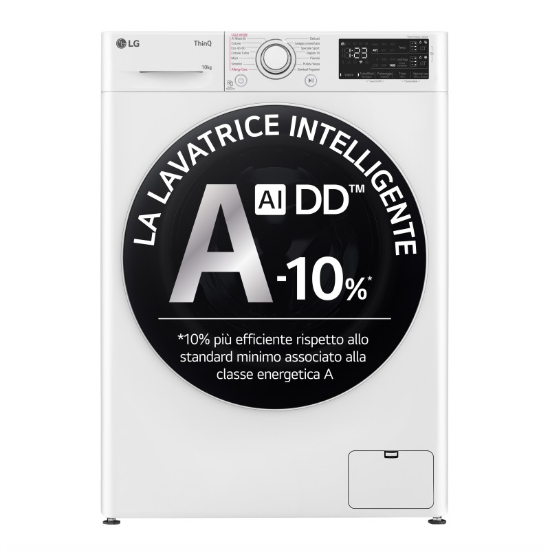 LG F4R3710NSWW washing machine Front-load 10 kg 1400 RPM White