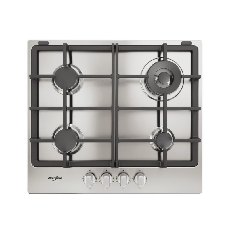 Whirlpool TGML 661 IX R Acero inoxidable Integrado 58 cm Encimera de gas 4 zona(s)