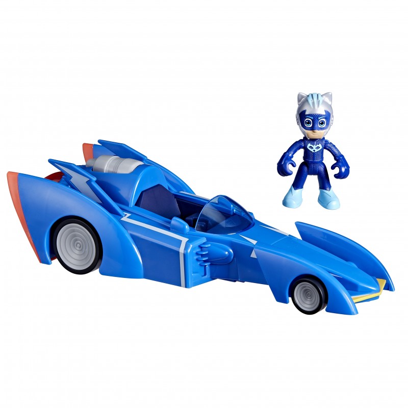 PJ Masks Super Pigiamini, Cat Racer, auto giocattolo di Gattoboy, giocattoli per bambini e bambine in età prescolare