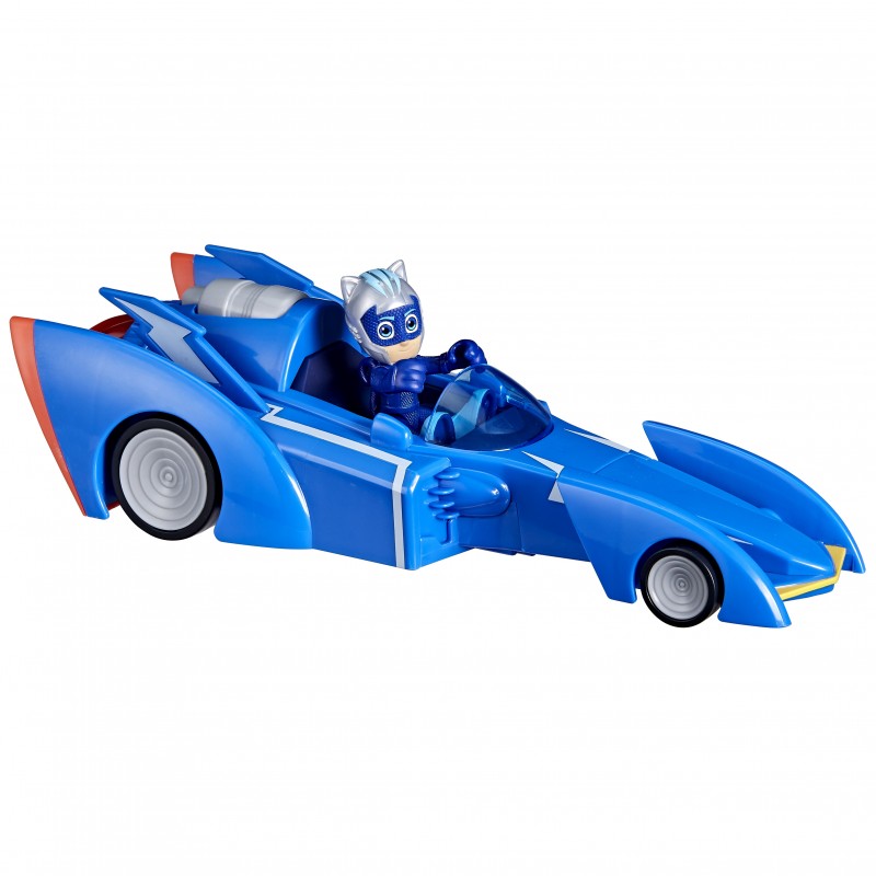 PJ Masks Super Pigiamini, Cat Racer, auto giocattolo di Gattoboy, giocattoli per bambini e bambine in età prescolare