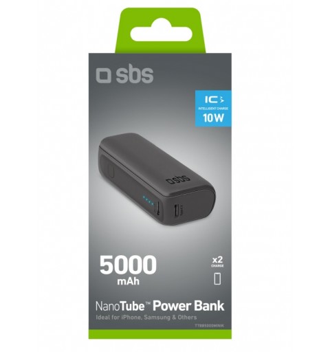 SBS TTBB5000MINIK Powerbank Lithium-Ion (Li-Ion) 5000 mAh Schwarz