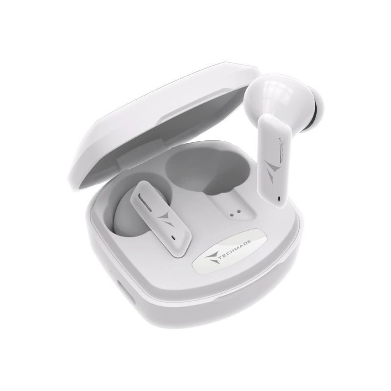 Techmade TM-K175-WH headphones headset Wireless In-ear Calls Music Bluetooth White