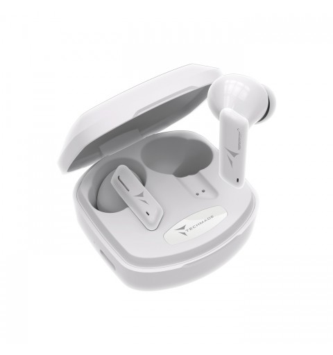 Techmade TM-K175-WH headphones headset Wireless In-ear Calls Music Bluetooth White