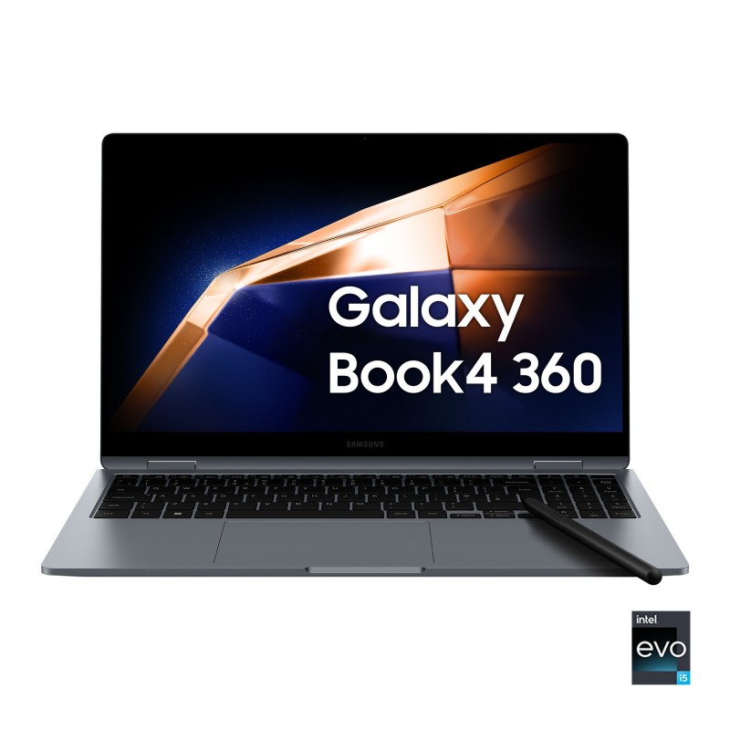 Samsung Galaxy Book4 360 Intel Core 5 120U Ordinateur portable 39,6 cm (15.6") Écran tactile Full HD 16 Go LPDDR5-SDRAM 512 Go