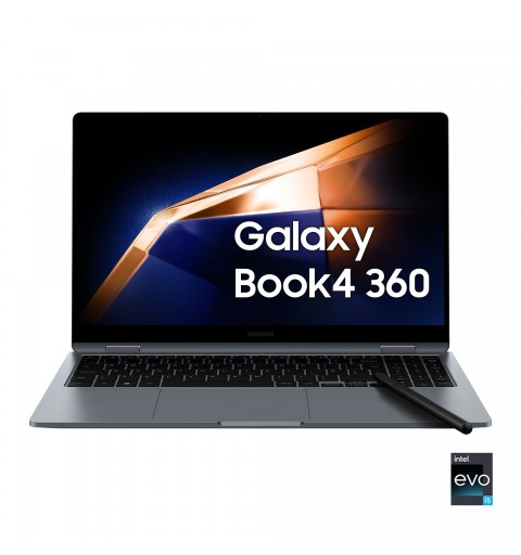 Samsung Galaxy Book4 360 Intel Core 5 120U Laptop 39.6 cm (15.6") Touchscreen Full HD 16 GB LPDDR5-SDRAM 512 GB SSD Wi-Fi 6E