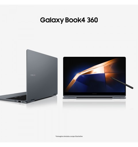 Samsung Galaxy Book4 360 Intel Core 5 120U Laptop 39.6 cm (15.6") Touchscreen Full HD 16 GB LPDDR5-SDRAM 512 GB SSD Wi-Fi 6E