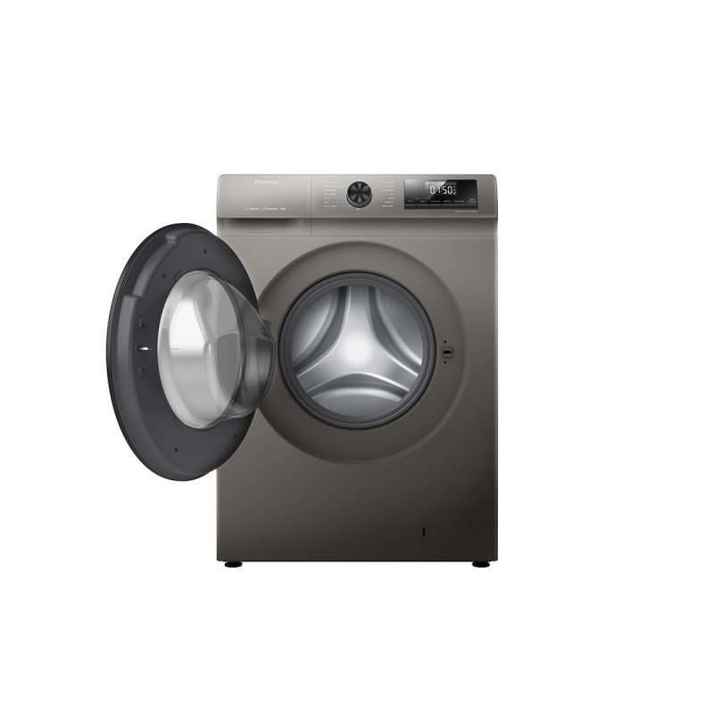 Hisense WFQP8014EVMT washing machine Front-load 8 kg 1400 RPM Stainless steel