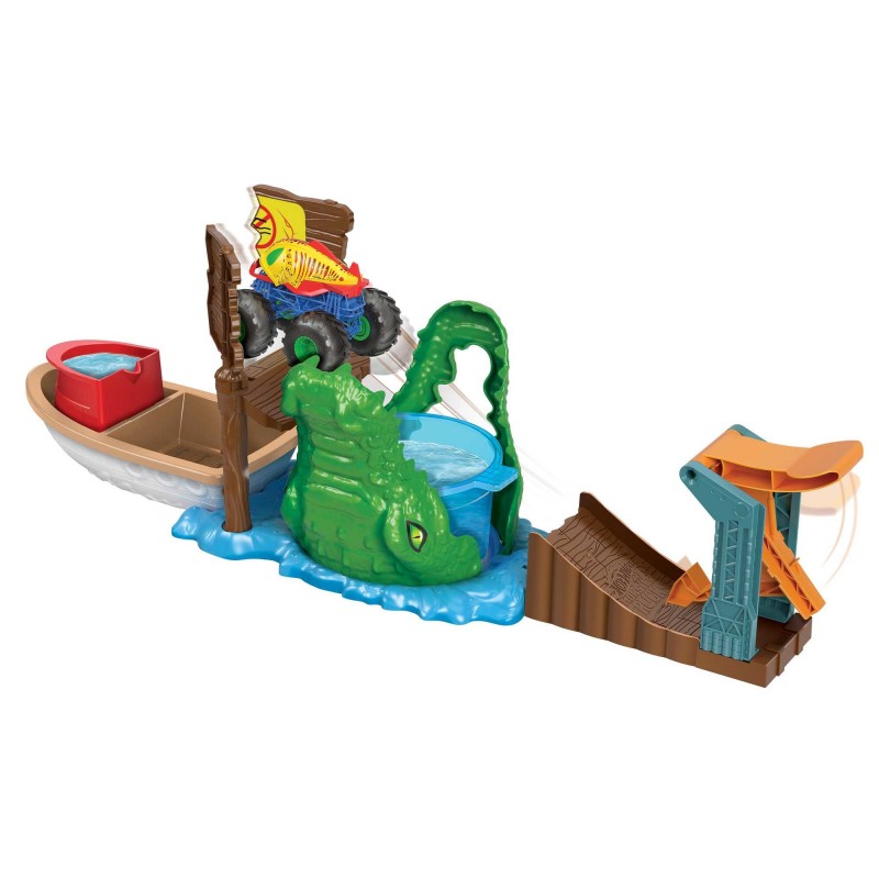 Hot Wheels Monster Trucks Swamp Chomp Playset