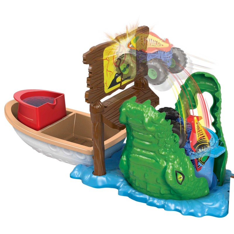 Hot Wheels Monster Trucks Swamp Chomp Playset