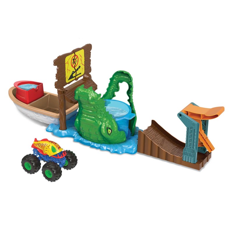 Hot Wheels Monster Trucks Swamp Chomp Playset