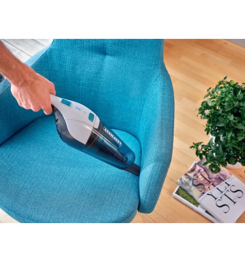 Leifheit Rotaro PowerVac 2in1 aspiradora de mano Negro, Azul, Blanco Sin bolsa