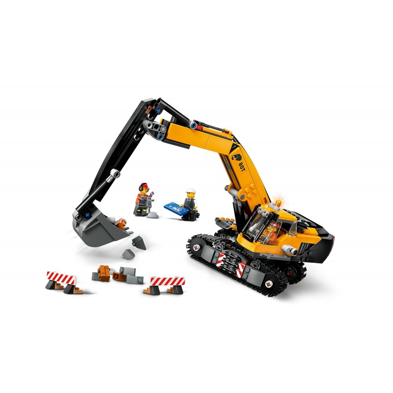 LEGO Excavadora de Obra Amarilla