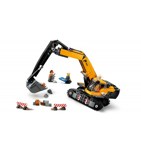 LEGO Escavatore da cantiere giallo