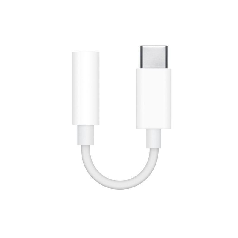 Apple MW2Q3ZM A adattatore per inversione del genere dei cavi USB-C 3.5mm Bianco