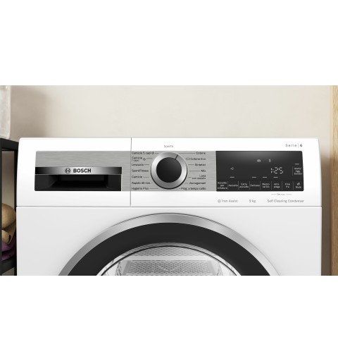 Bosch Serie 6 WQG245C0IT Wäschetrockner Freistehend Frontlader 9 kg A+++ Weiß