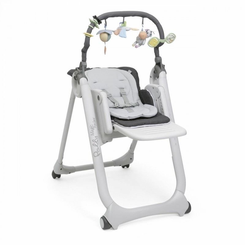 Chicco Polly Magic Relax Alzasedia multifunzione Seduta imbottita Grigio, Bianco