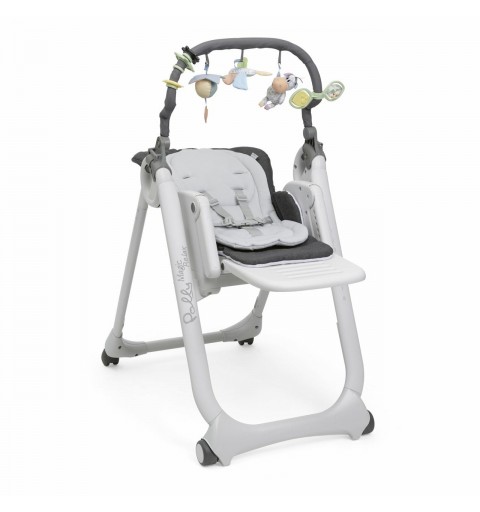 Chicco Polly Magic Relax Alzasedia multifunzione Seduta imbottita Grigio, Bianco