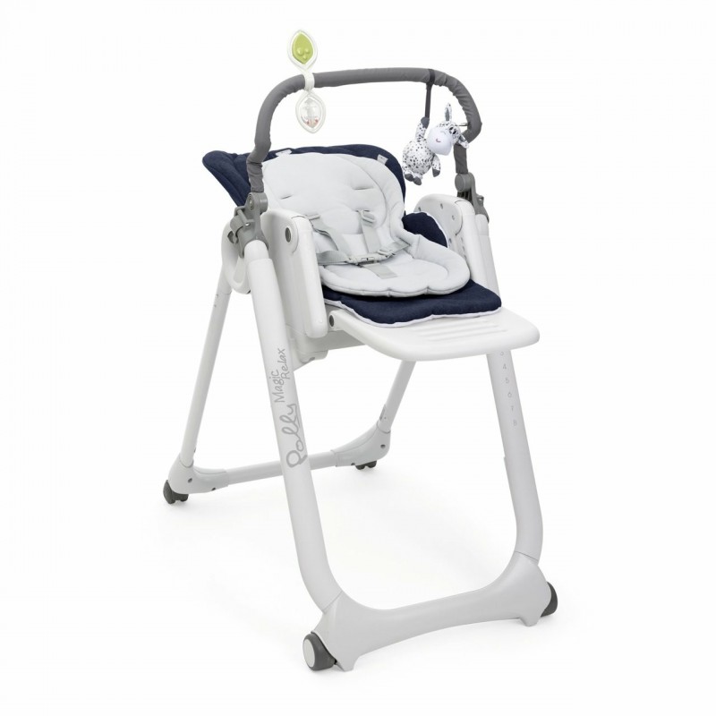 Chicco Polly Magic Relax Alzasedia multifunzione Seduta imbottita Blu, Grigio, Bianco