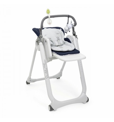 Chicco Polly Magic Relax Alzasedia multifunzione Seduta imbottita Blu, Grigio, Bianco