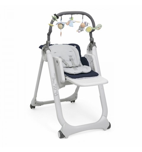 Chicco Polly Magic Relax Alzasedia multifunzione Seduta imbottita Blu, Grigio, Bianco