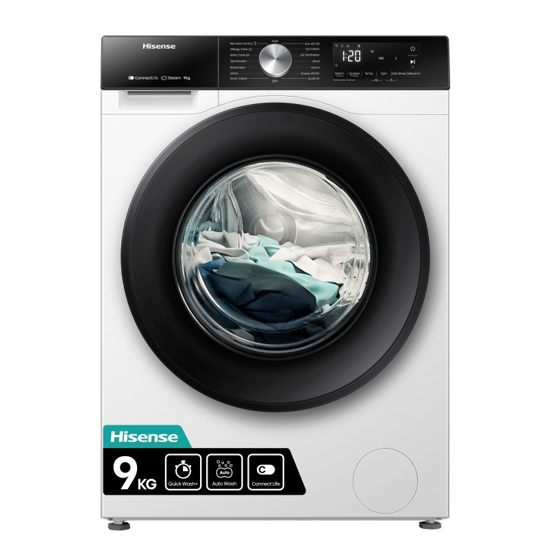 Hisense WF3S9043BW3 lavatrice Caricamento frontale 9 kg 1400 Giri min Bianco