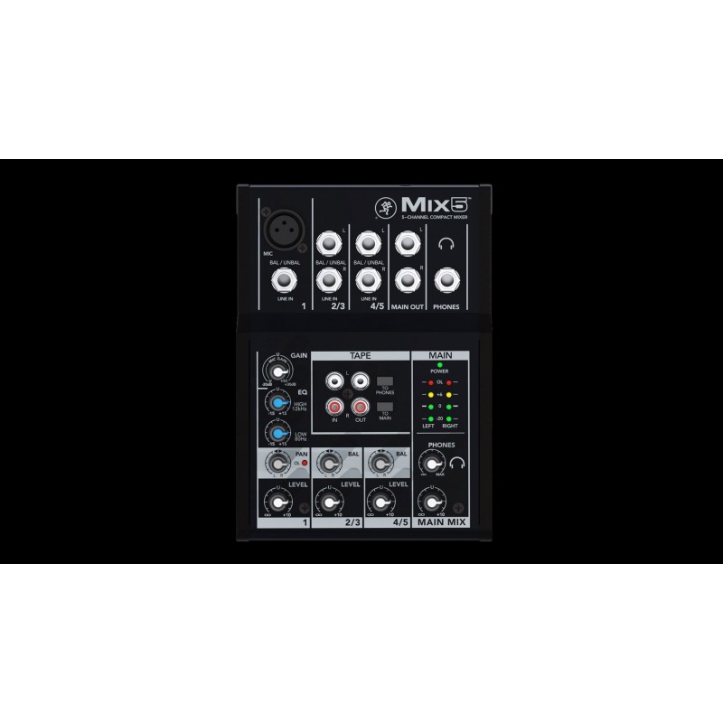 Mackie Mix5 5 channels 20 - 30000 Hz Black