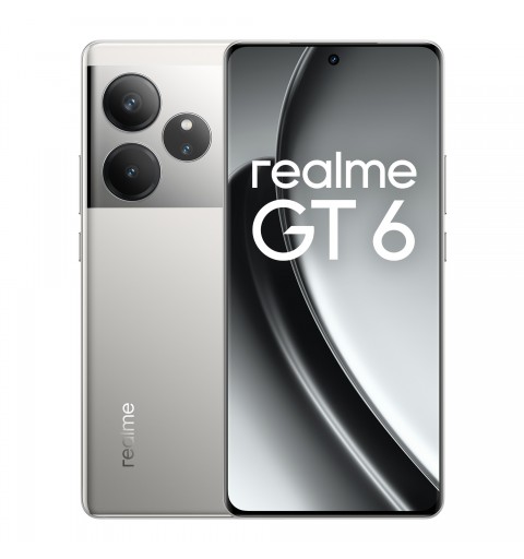 realme GT 6 17,2 cm (6.78") Doppia SIM Android 14 5G USB tipo-C 16 GB 512 GB 5500 mAh Argento