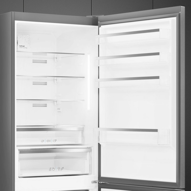 Smeg FC48XDNE frigorifero con congelatore Libera installazione 481 L D Acciaio inox