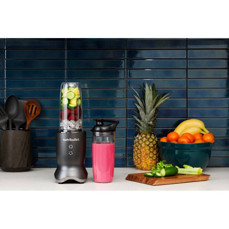 NutriBullet NB1206DGCC licuadora 900 L Batidora de vaso 1200 W Negro, Transparente