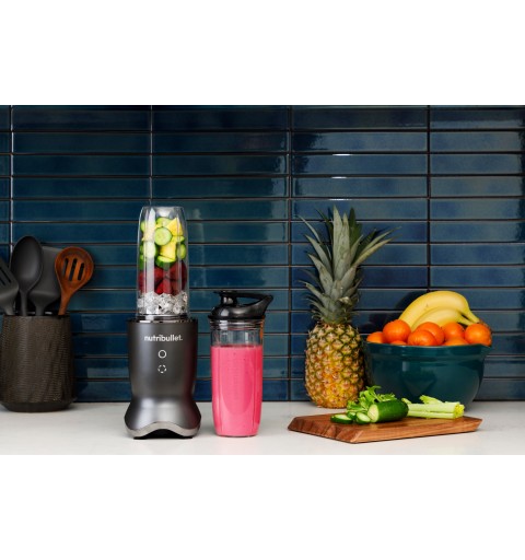 NutriBullet NB1206DGCC blender 900 L Mélangeur de table 1200 W Noir, Transparent