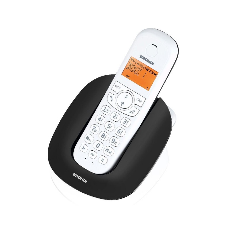 Brondi Manta Teléfono DECT Identificador de llamadas Negro, Blanco