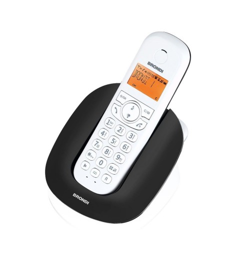 Brondi Manta Teléfono DECT Identificador de llamadas Negro, Blanco