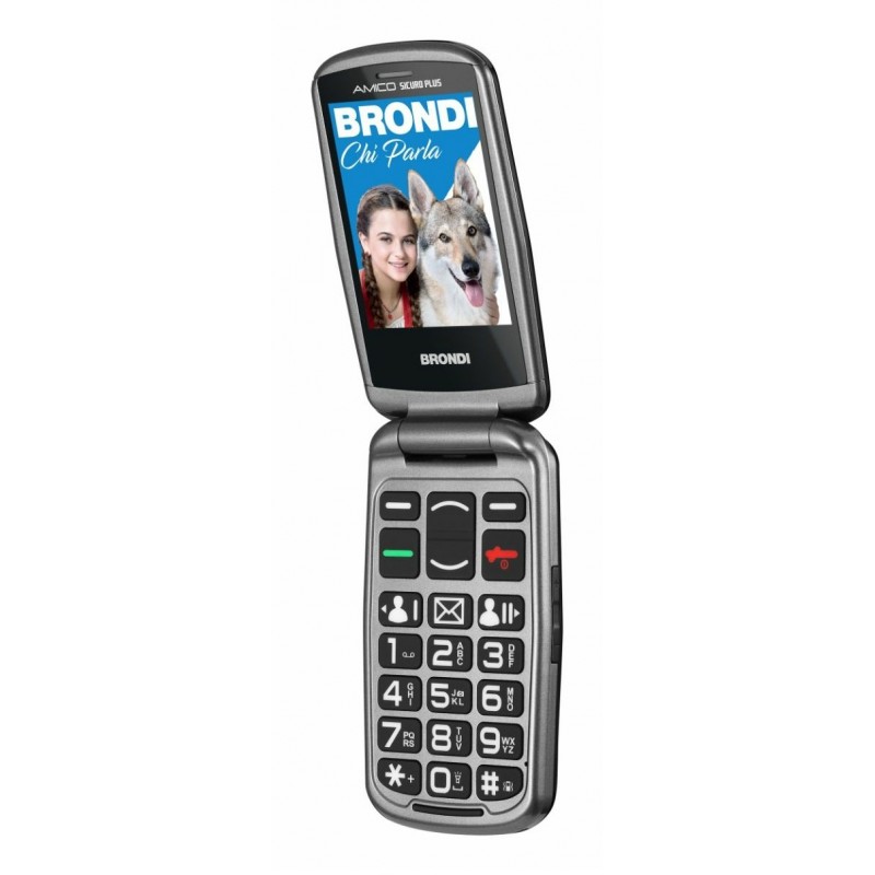 Brondi BRONDISICUROPL téléphone portable 7,11 cm (2.8") 82 g Noir Appareil-photo de téléphone