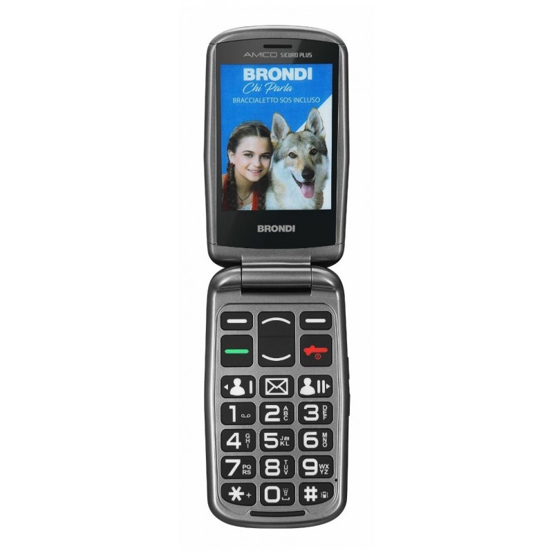 Brondi BRONDISICUROPL Handy 7,11 cm (2.8") 82 g Schwarz Kamera-Handy